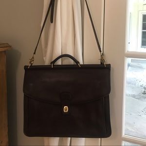Vintage Coach briefcase Berkman 5266 brown leather